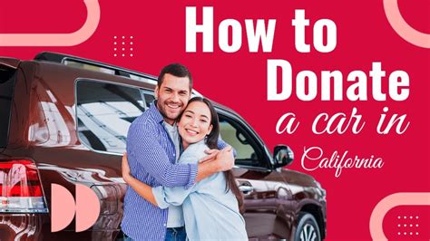 donating a car in california.